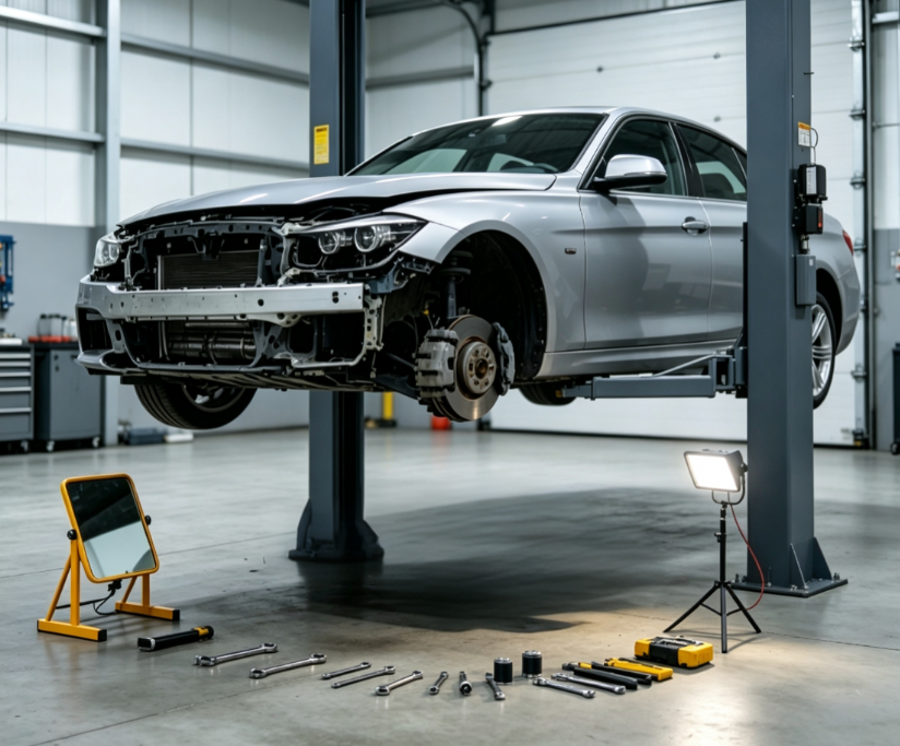 Comprehensive Chassis Inspection with Lift | Vehicle Chassis Safety Inspection