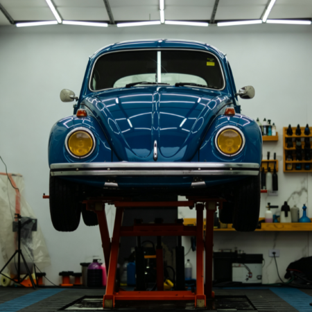 Retro Car Chassis Inspection - Suspension and Braking System Check